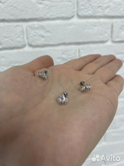 Моносерьга Пирсинг серьга в хрящ