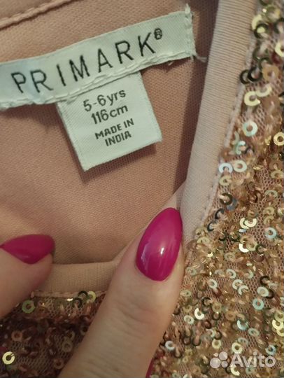 Платье для девочки primark 116-122