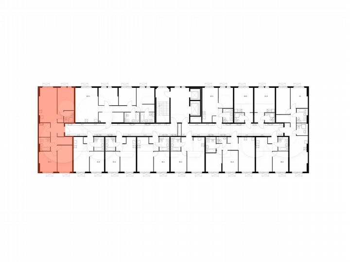 3-к. квартира, 82,1 м², 12/15 эт.