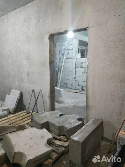 Алмазная резка проема стен без пыли усиление