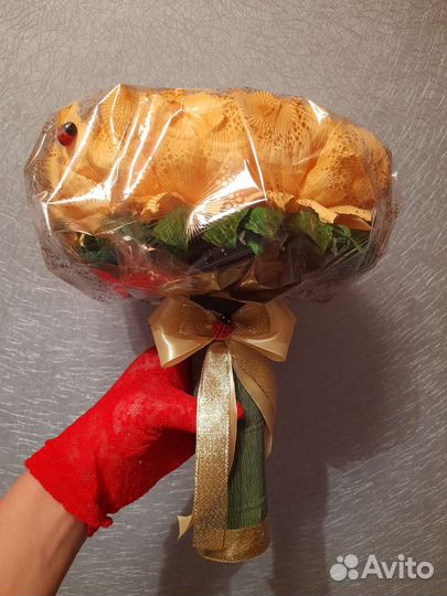 Букет Подсолнух с конфетами