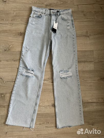 Широкие прямые джинсы в стиле 90x