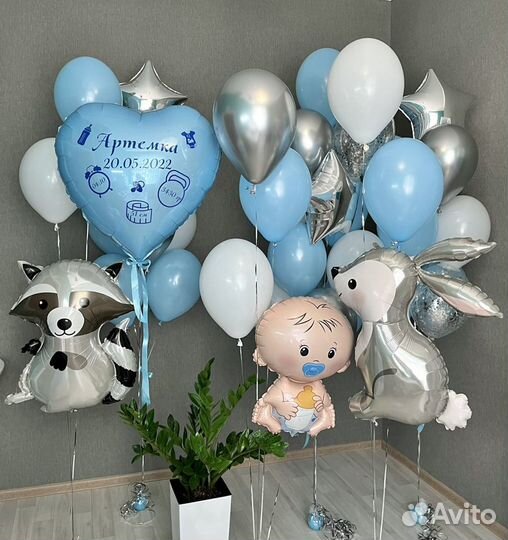 Воздушные шары на выписку из роддома