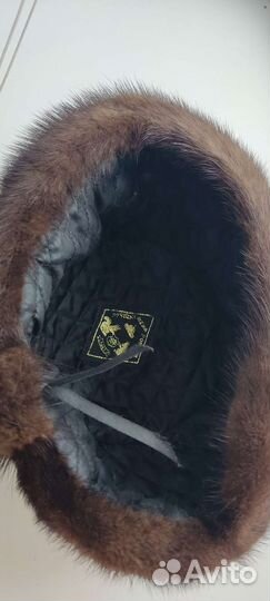 Шапка норковая б/у