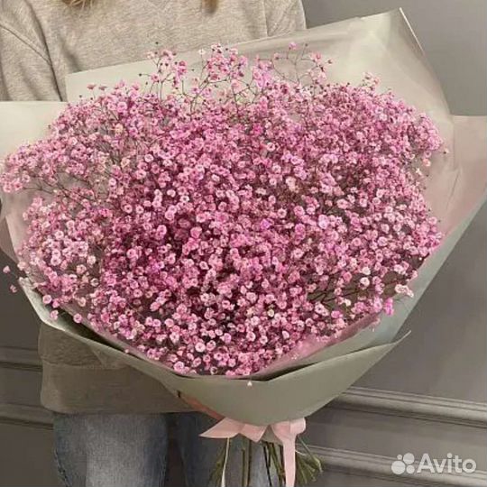 Букет из цветной Гипсофилы 5шт