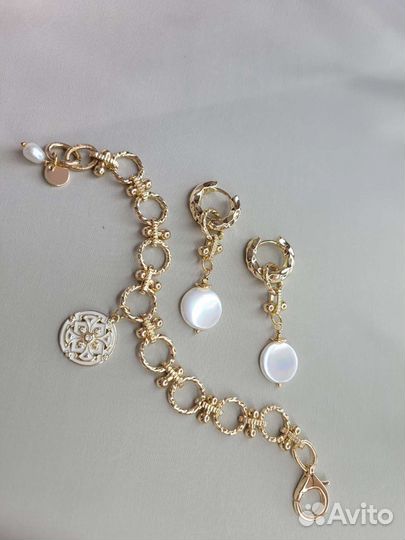 Серьги и браслет