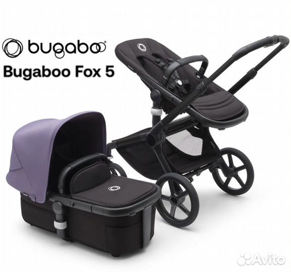 Bugaboo Fox 5 2в1/Astro purple/MidnightBlack/Black