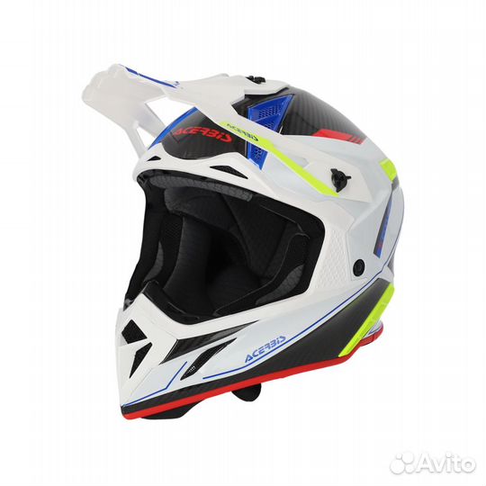 Moтo Шлем Acerbis Steel Carbon white Новый