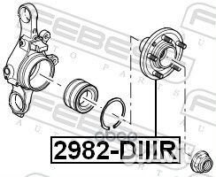 Ступица задняя land rover 3/discovery 3 2005-20