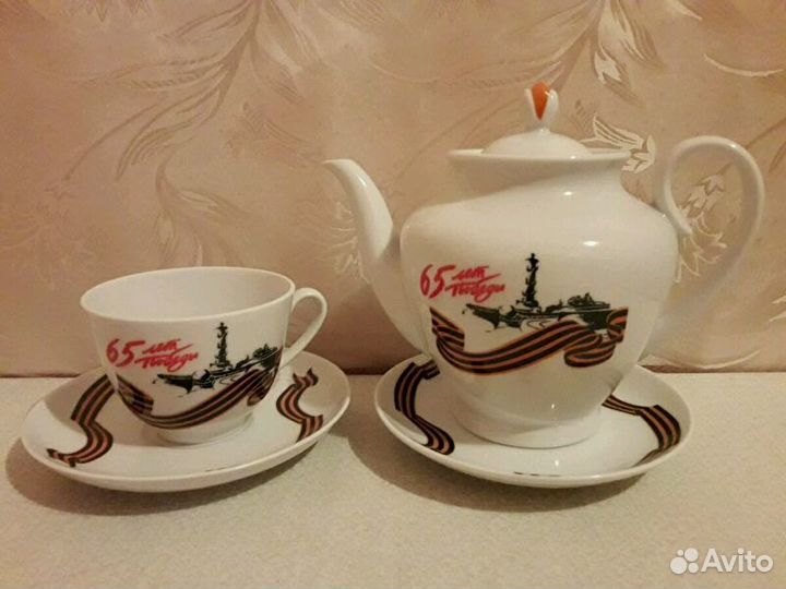Посуда. Сервиз чайный Ифз, Дулёво. Менажница СССР
