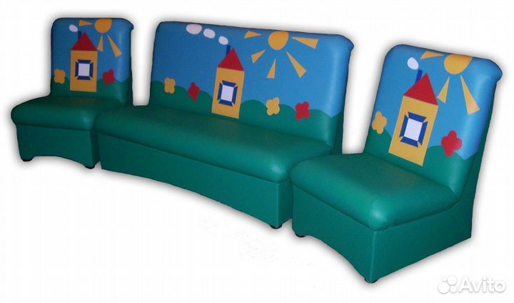 Комплект мягкой мебели для детей 