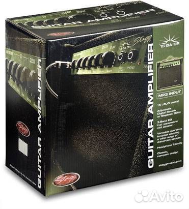 Гитарный комбик Stagg 15 GA DR c ревером/ Доставка