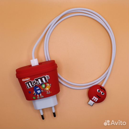 Комплект защитный чехол для зарядки+обмотка M&Ms