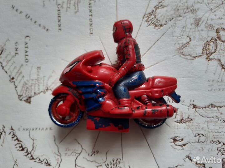 Человек-Паук «Spider-Man» на мотоцикле