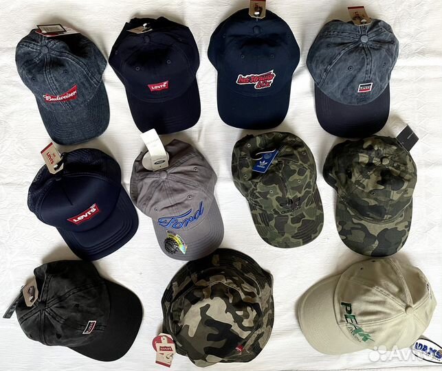 Бейсболки Levi’s, Adidas и др. из США