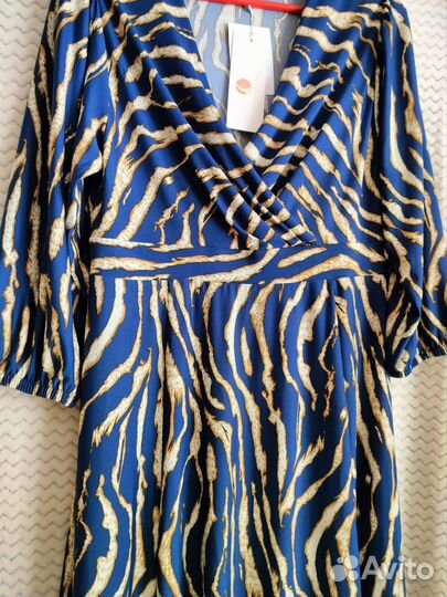 Эффектное Платье ткань масло р. 52