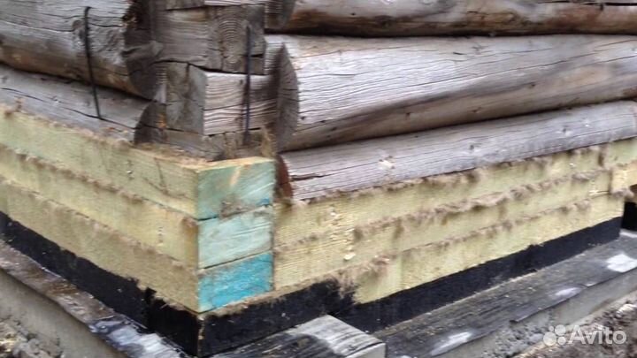 Ремонт замена фундамента перенос дома