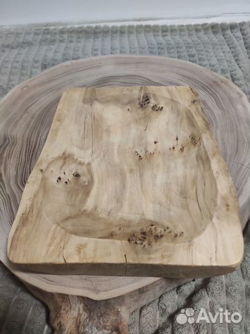 Ваза из дерева, корыто из капового тополя