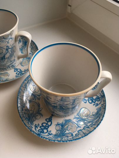 Бокал с блюдцем Бригантина лфз