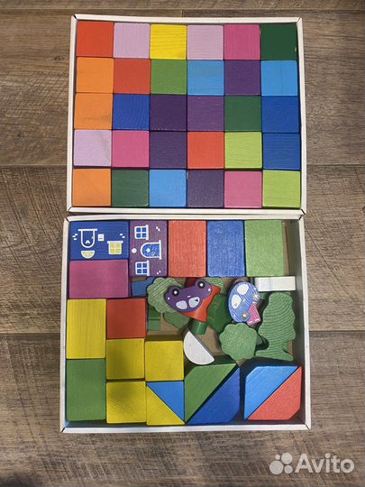 Кубики деревянные томик