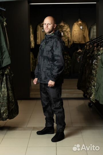 Костюм летний Захват (смесовая, кмф черный)