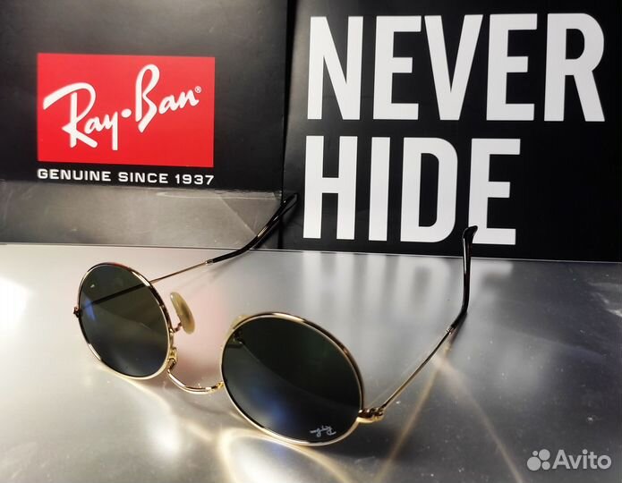 Ray-Ban Oval Flat RB3547N 002/62(51x21) черные