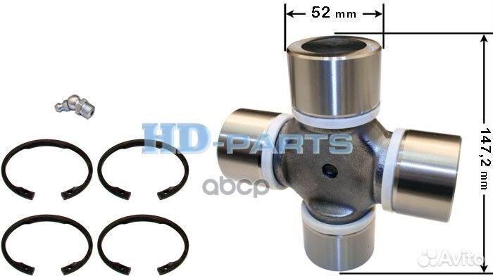 Крестовина вала карданного 52*147.2 106060 HD-p