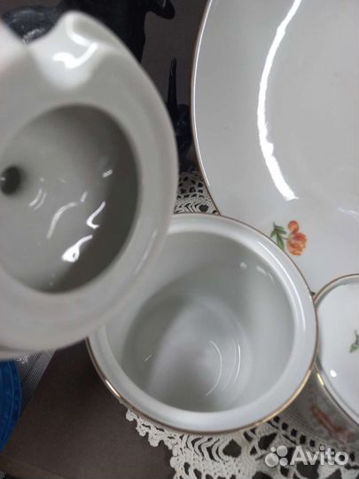 Предметы сервиза ГДР кахла