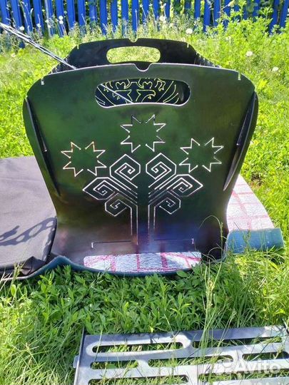 Мангал 21RUS Порецкое +сумка+кочерга+2полки