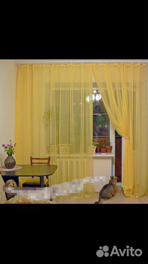 Готовый тюль 2 шт