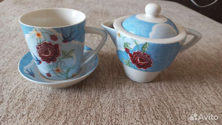 Набор чашка и чайник