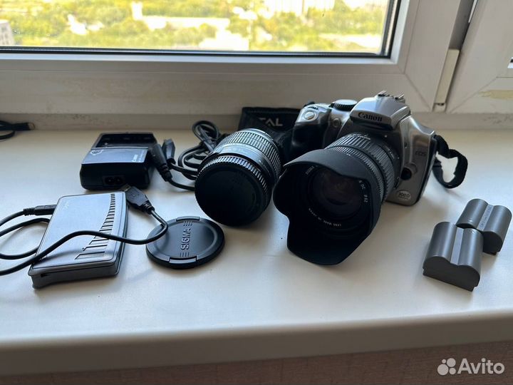 Canon EOS300D +Canon EFS18-55мм +Sigma DS18-125mm