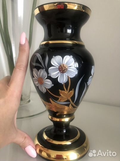 Ваза для цветов из богемского стекла Bohemia