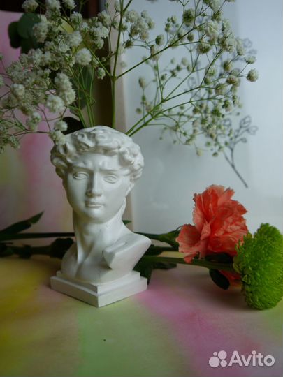 Кашпо, статуэтка Давид / Череп / Поднос / Шкатулка