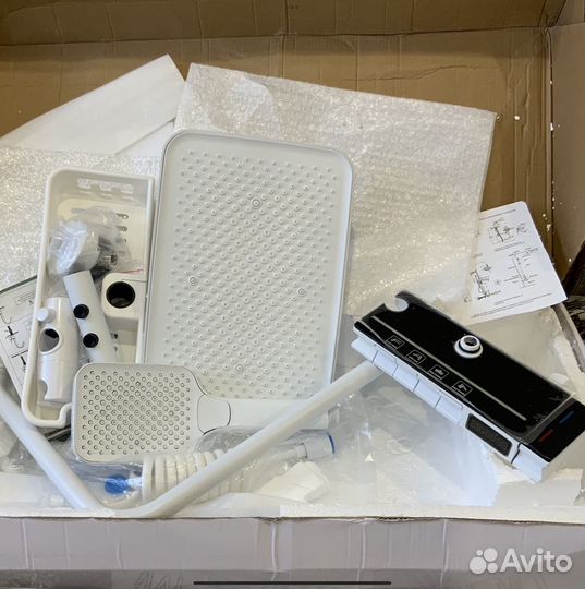 Душевая система с тропическим душем термостат 4в1