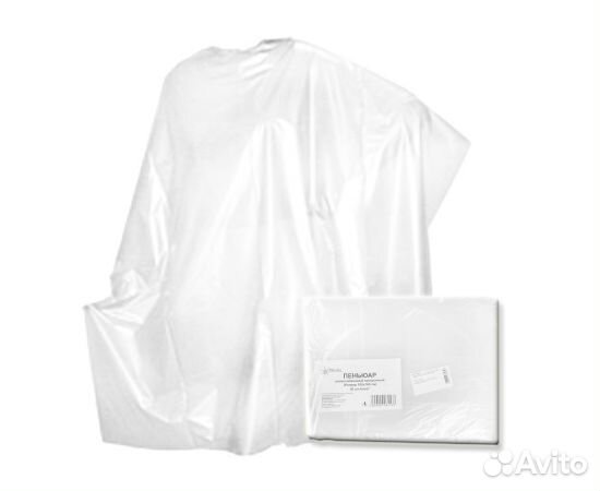 Пеньюар п/э 100*160 прозрачный White line №10