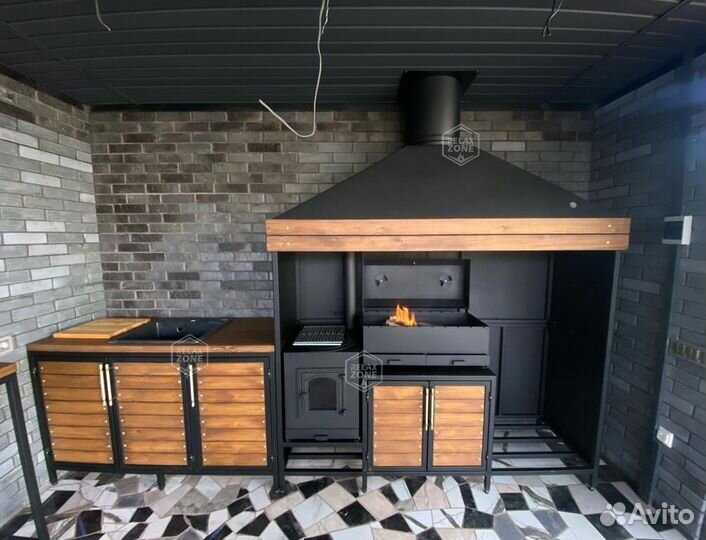 Мангальный комплекс, мангал, казан, печь, гриль