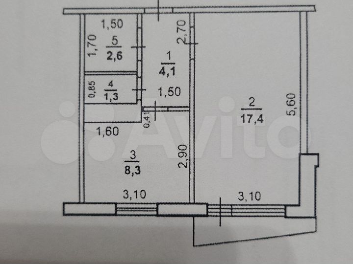 1-к. квартира, 33,7 м², 2/9 эт.