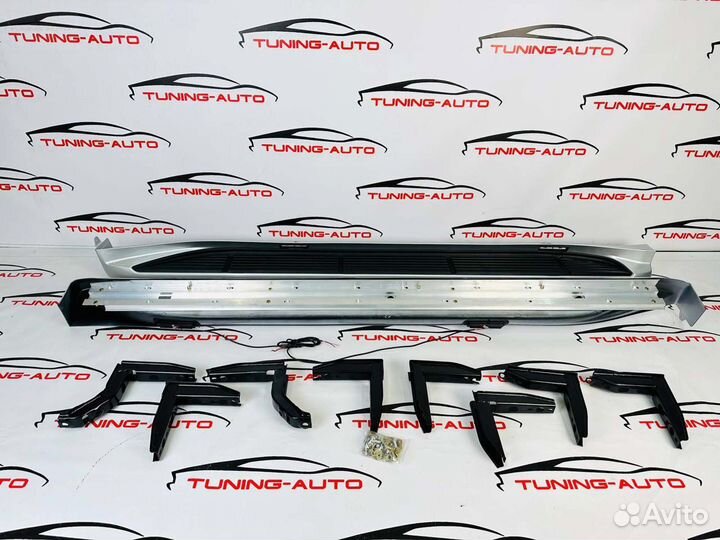 Подножки Toyota Land Cruiser 100 с подсветкой I226