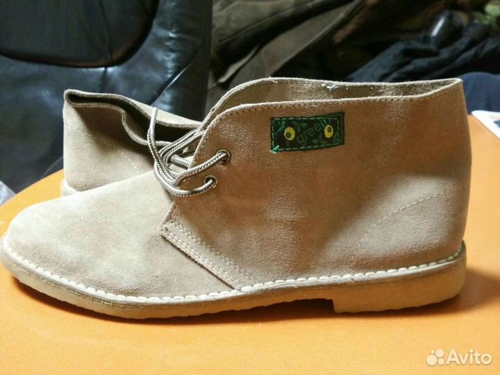 Замшевые ботинки