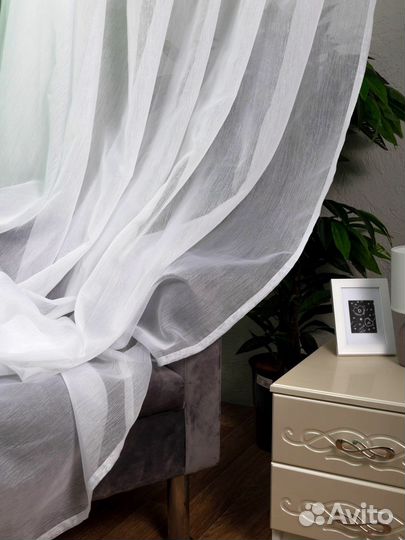 Тюль с утяжелителем
