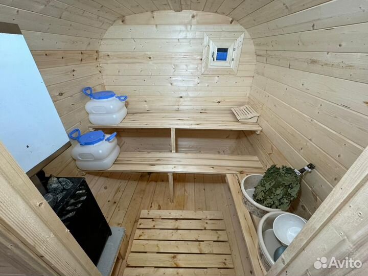 Баня бочка квадро на колёсах аренда