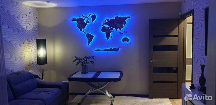 Карта мира на стену