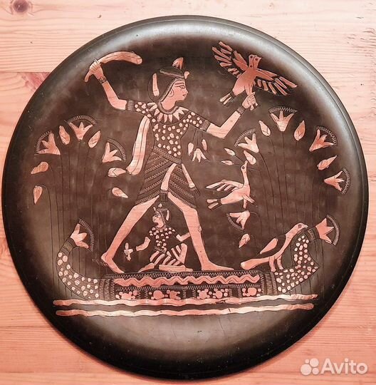 Декоративная тарелка ручной работы из Египта