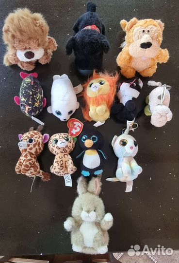 Мягкие игрушки большие и маленькие