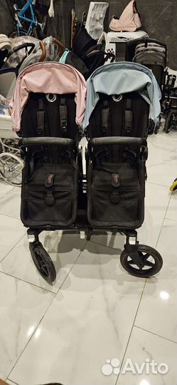 Коляска для двойни 2в1 Bugaboo Donkey 5 Twin black