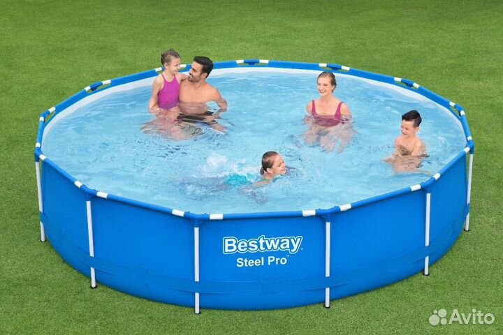 Бассейн каркасный 396х84см, фильтр-насос