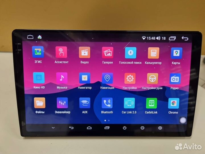 Магнитола андройд mekede 2k экран и камера AHD