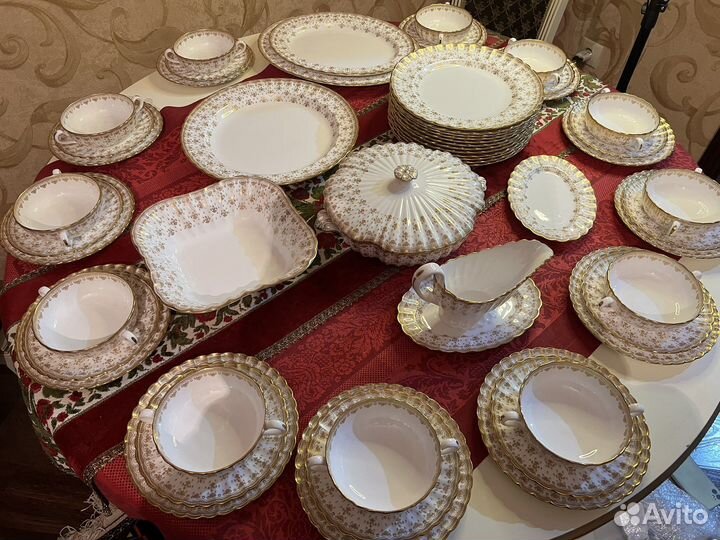 Старинный сервиз на 12 персон. Spode. Англия