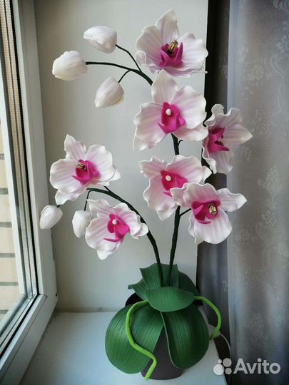 Цветок орхидея светильник